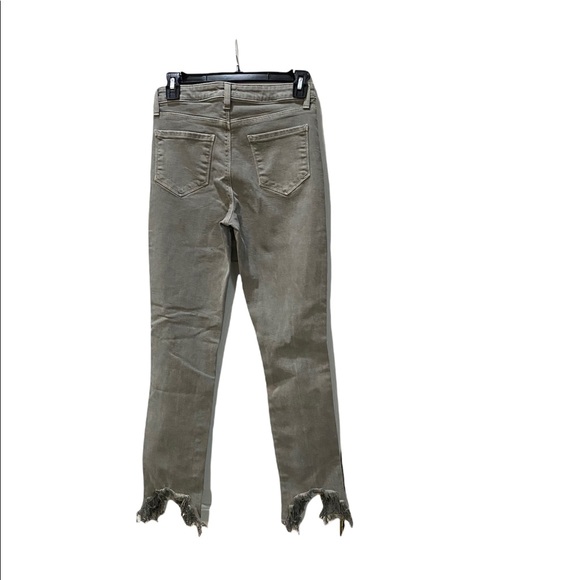 ❌sold L’AGENCE High Line High-rise Skinny Distressed Jeans Vineyard Sz 25 NWT - Picture 3 of 3